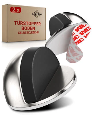 LouMaxx Türstopper Edelstahl Boden - Bodentürstopper selbstklebend  - Bild 1 von 4