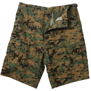 Marine USMC Digital Woodland Camouflage ROTHCO Military BDU Shorts S M L XL 2X 3 - Picture 1 of 1