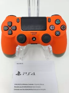 Soft Touch Orange Custom PS4 Playstation 4 Wireless Controller - Bild 1 von 1