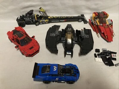 LEGO Vehicles, Racing Cars, Lot￼Batwing (76120)  5 Lego Vehicles ￼ - Image 1 of 4