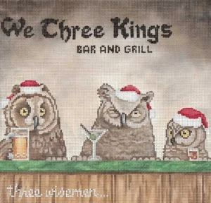 Needlepoint Handpainted Christmas CBK We Three Kings 8x8 - Picture 1 of 1