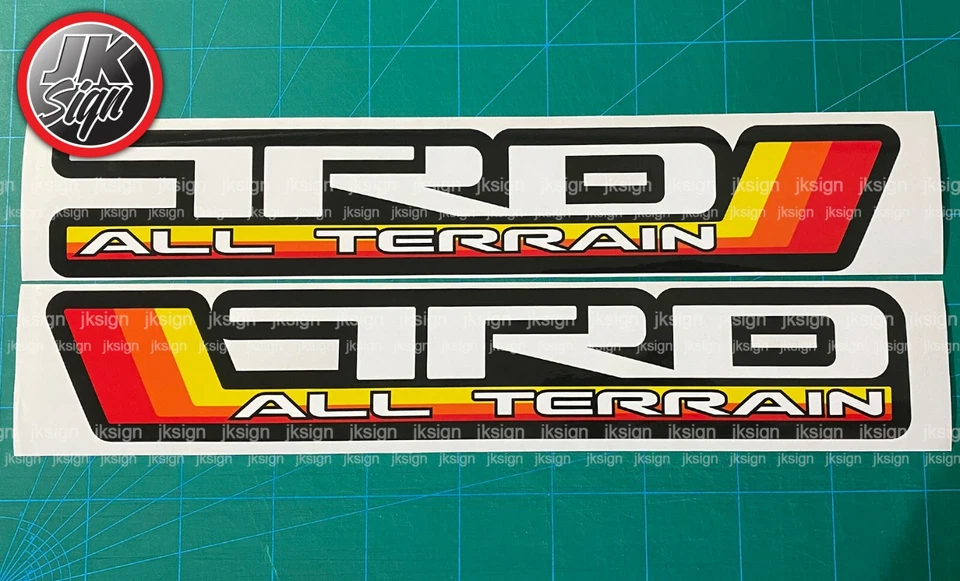 Calcomanía todo terreno junto a la cama se adapta a TOYOTA TRD Tacoma Tundra FJ Cruiser 4 Runner Foto 1 de 4