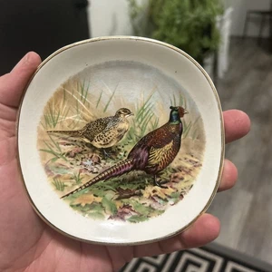 "Plato temático faisán vintage de 5"" Weatherby Hanley England Royal Falcon Ware" - Imagen 1 de 7