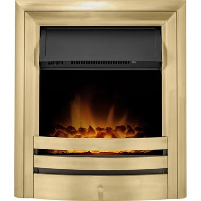 Acantha Vela Electric Fire in Antique Brass - Image 1 of 4
