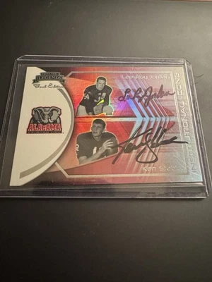 2008 Press Pass Institutional Icons Ken Stabler Lee Roy Jordan IP Auto 187/250 - Image 1 of 2