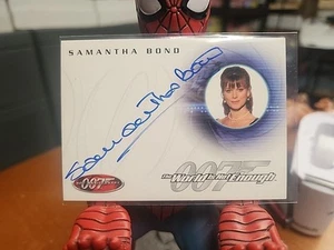 James Bond Auto Autograph A19 Samantha Bond Miss Moneypenny The World Is Not - Picture 1 of 2