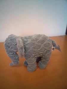 Jellycat Eddy Elephant - Blue Elephant Standing Plush Toy 16x25cm - Picture 1 of 10