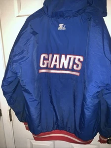 Chaqueta De Colección Starter NFL New York Giants Talla Grande Lg Mira Fotos - Imagen 1 de 19