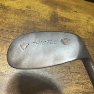 Spalding Thistle iron golf club with hickory shaft Antique - Picture 1 of 8