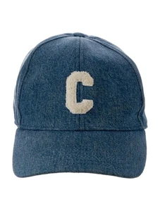 CELINE Azul Denim Lona C Logo Parche Correa Ajustable Gorra de Béisbol Sombrero - Imagen 1 de 1