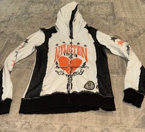 Affliction Hoodie Damen Slim Gr. XL X-Large Full Zip Gr. XL Herz Jacke - Bild 1 von 6