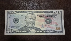 2004 $50 Dollar **Low Serial STAR NOTE -  EE 00557173* - Picture 1 of 4