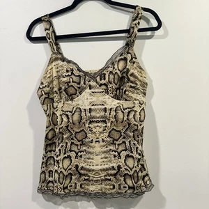 Y2K Snake Skin Camisole Cami Size Small Tank Top - Picture 1 of 3
