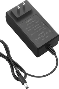 Fuente de alimentación ALITOVE 12V 4A adaptador de CA 100-240V 50-60Hz punta de CC (4,9 PIES), negro - Imagen 1 de 1