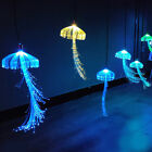 10 pièces lustres gouttes 1,2 m colorées méduses à LED fibre optique lumières décoratives
