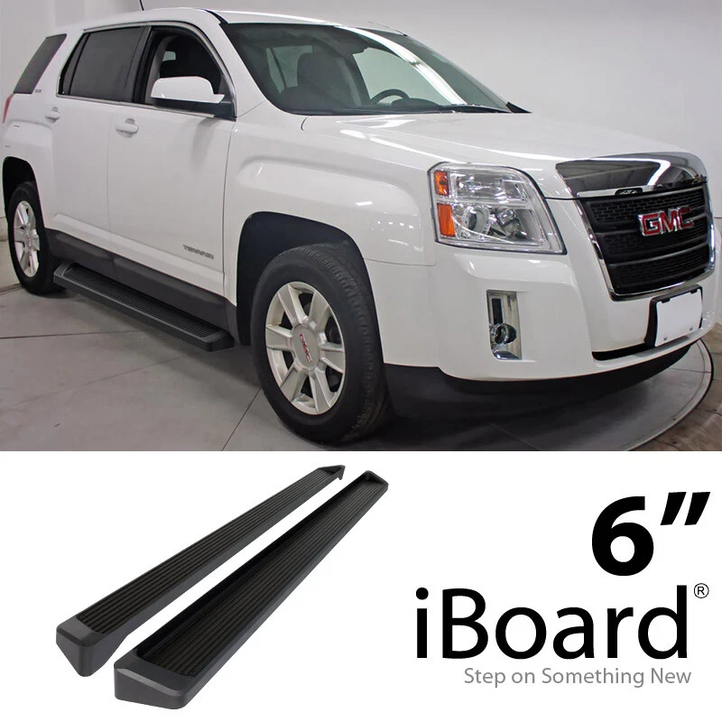 iBoard Running Boards 6" Matte Black Fit 10-17 Chevy/GMC Equinox/Terrain - Image 1 of 4