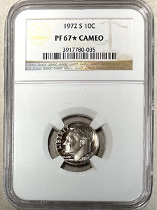 1972-S NGC PF67* STAR CAMEO 10C ROOSEVELT DIME - Picture 1 of 5