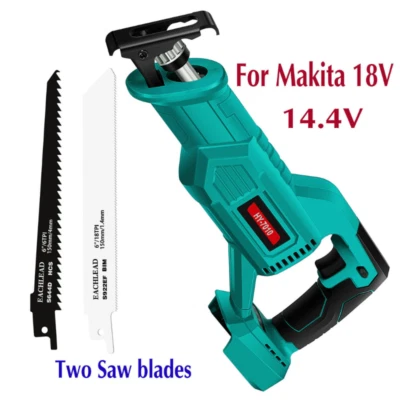 Cordless 18V/14.4V Lithium Reciprocating Saw – Compatible with Makita XRJ01Z - Image 1 of 4