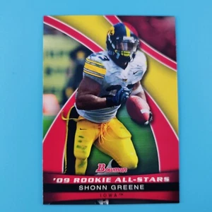 2009 Bowman Football Card #AS16 Shonn Greene Iowa Hawkeyes ROOKIE ALL-STARS - Picture 1 of 2