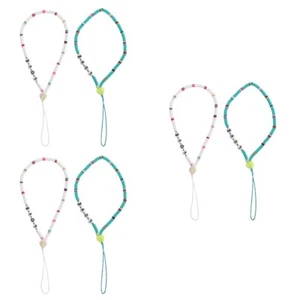 Set of 3 Mobile Phone Non-slip Bracelet Miss Clay Lanyard Charm Wristlet - Zdjęcie 1 z 12
