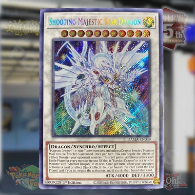 Yugioh Shooting Majestic Star Dragon DAMA-EN039 Secret Rare 1st Ed NM - Image 1 of 4