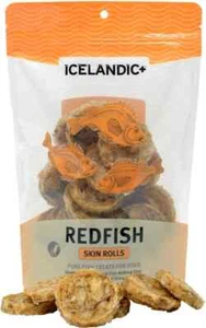 Icelandic+ RedFish Skin Rolls Dog Treat - 6 Count - Picture 1 of 2