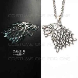 GAME OF THRONES START Collar Sigilo "SE ACERCA EL INVIERNO" SANSA/ARYA/NED - Imagen 1 de 4