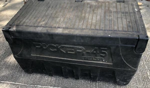 Delta Packer 45 Black Plastic Tool Box 36'' truck storage - Picture 1 of 9