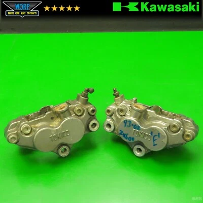 OEM TOKICO 93-97 KAWASAKI NINJA ZX6 600 FRONT DISC BRAKE CALIPERS LEFT RIGHT ~ E - Image 1 of 4