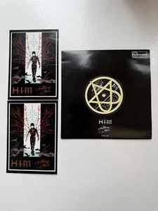 HIM Solitary Man Vol. III 2004Finland ETCHED Vinyl 7" Goth Rock Postcard EX/VG+ - Picture 1 of 4