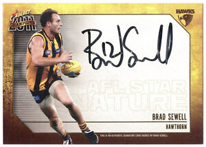2011 AFL CHAMPIONS [STAR SIGNATURE] CARD - SS5 Brad SEWELL (HAWTHORN) #495