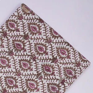 Indian Fabric By The Yard Multi Color Paisley Block Print Fabric Dress Material - Picture 1 of 7