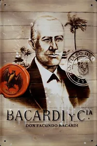 Bacardi Don Facundo embossed steel sign  300mm x 200mm - Picture 1 of 1