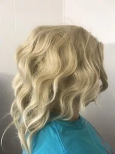 Moshair Blonde Natural Curly Wig NEW kanekalon Wigs Beautiful - Picture 1 of 9