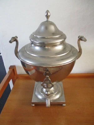 Schönes original altes Samowar silberfarben um 1900 - Bild 1 von 4