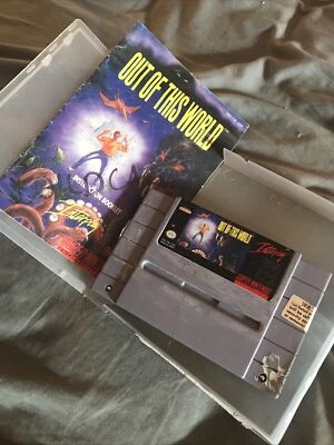 Out of This World - SNES Game Authentic, Tested & Working. Cartridge & Manual - Image 1 of 4