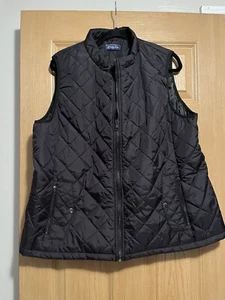 Fuinloth Women's Quilted Lightweight Stand Collar Vest Black Size XL NWT - Picture 1 of 9