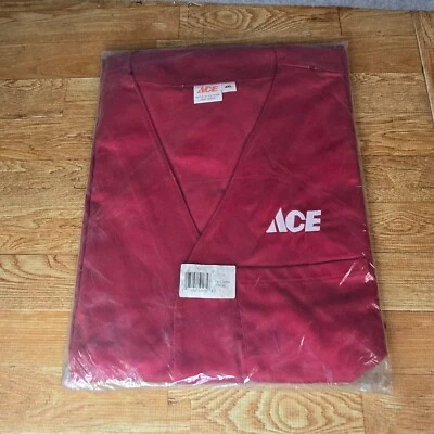 New Ace Hardware Employee Work Vest Uniform Twill Red Size 4XL XXXXL Blank back - Image 1 of 4