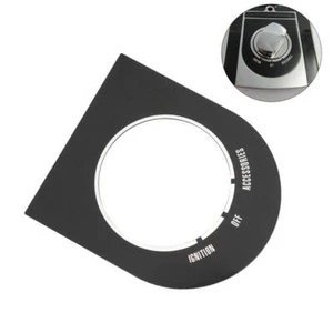 Black Dash Cover Switch Nameplate Decal For Harley Softail FLSTC Fat Boy FLSTF - Picture 1 of 7