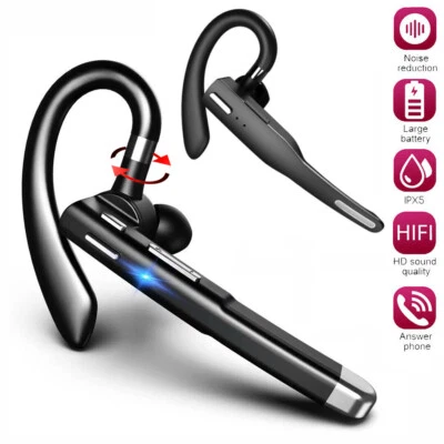 Bluetooth Earphone Driver Headset Wireless Earpiece for Android iOS Cell Phones - Image 1 of 4