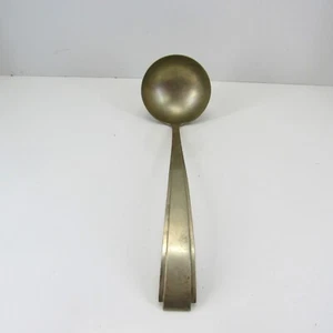 Vintage Nickel Silver 11 Inch with 3 1/4" Scoop Large Serving Ladle Soups - Picture 1 of 8