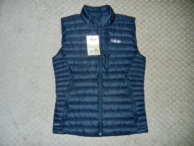 NUEVO CON ETIQUETAS CHALECO/CHALECO DE PLUMÓN RAB MICROLIGHT M NEGRO Foto 1 de 3