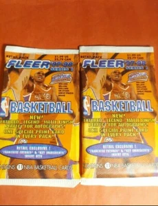 1997-98 Fleer Wax Basketball Factory Sealed Packs Series 1 Kobe Two Pack Lot - Picture 1 of 4