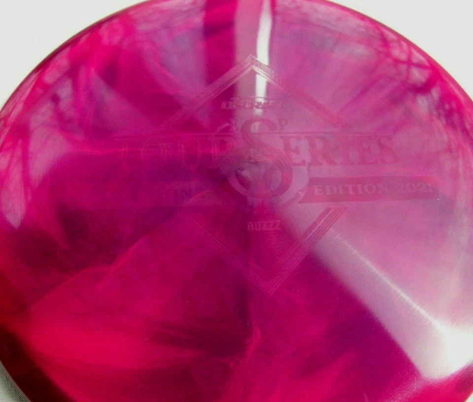 ***New Dyed Swirly***  Discraft ESP Buzzz -  Super Deep Pink / Purple - Midrange - Image 1 of 2