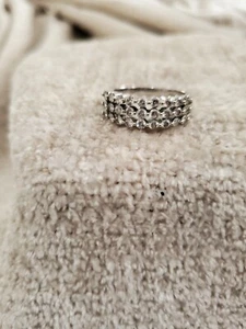 3 tier Diamond Anniversary Band - Picture 1 of 6