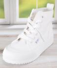 NEW Rocket Dog VELA 12A Canvas Platform High Top Sneakers Shoes Size 6 WHITE