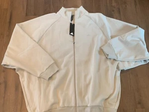 NWT Adidas Men's XL Track Jacket Metal Gray Basketball Comfort Oversized HN9269 - Picture 1 of 8