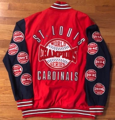 ST. LOUIS CARDINALS WORLD SERIES CHAMPION jacket Size XXL 2XL Very Cool - Image 1 of 4