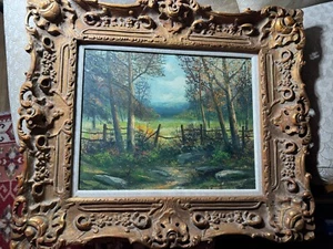 Hervorragendes Victor Shearer (1872 -1951) 1941 "Eine Landschaftsszene" Ölgemälde -gerahmt - Bild 1 von 17