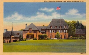 Tarjeta postal de colección Asheville Country Club House Asheville Carolina del Norte CP408 - Imagen 1 de 2